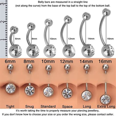 16 gauge belly button piercings